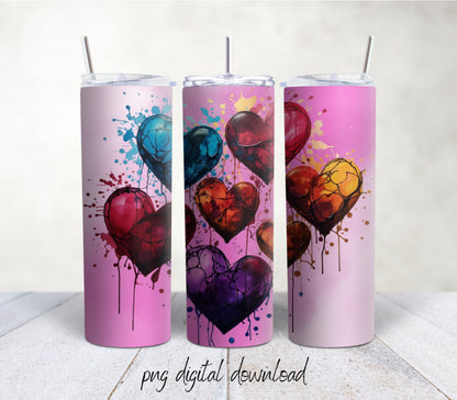 Alcohol Ink - 20oz Sublimation Tumbler Design - PNG Digital Download