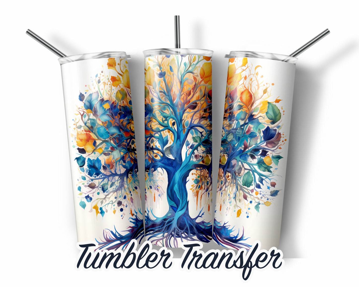 Tree of Life  Sublimation Transfer Print For 20 oz Tumblers - 30 oz Tumblers - Ready To press - Heat Transfers