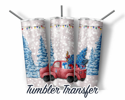 Christmas  Sublimation Transfer Print For 20 oz Tumblers - 30 oz Tumblers - Ready To press - Heat Transfers