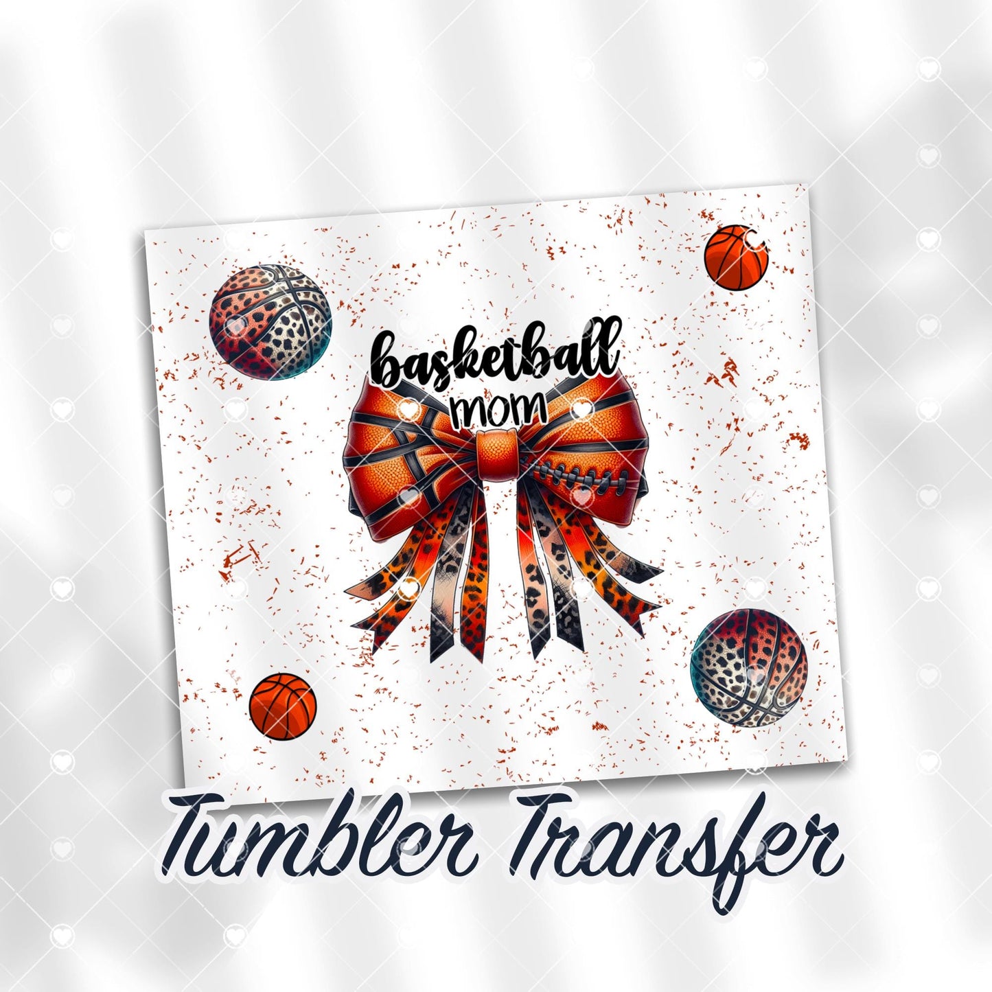 Basketball Coquette Sublimation Transfer Print For 20oz Tumblers-30oz Tumblers Ready To press Transfers Ships Next Day