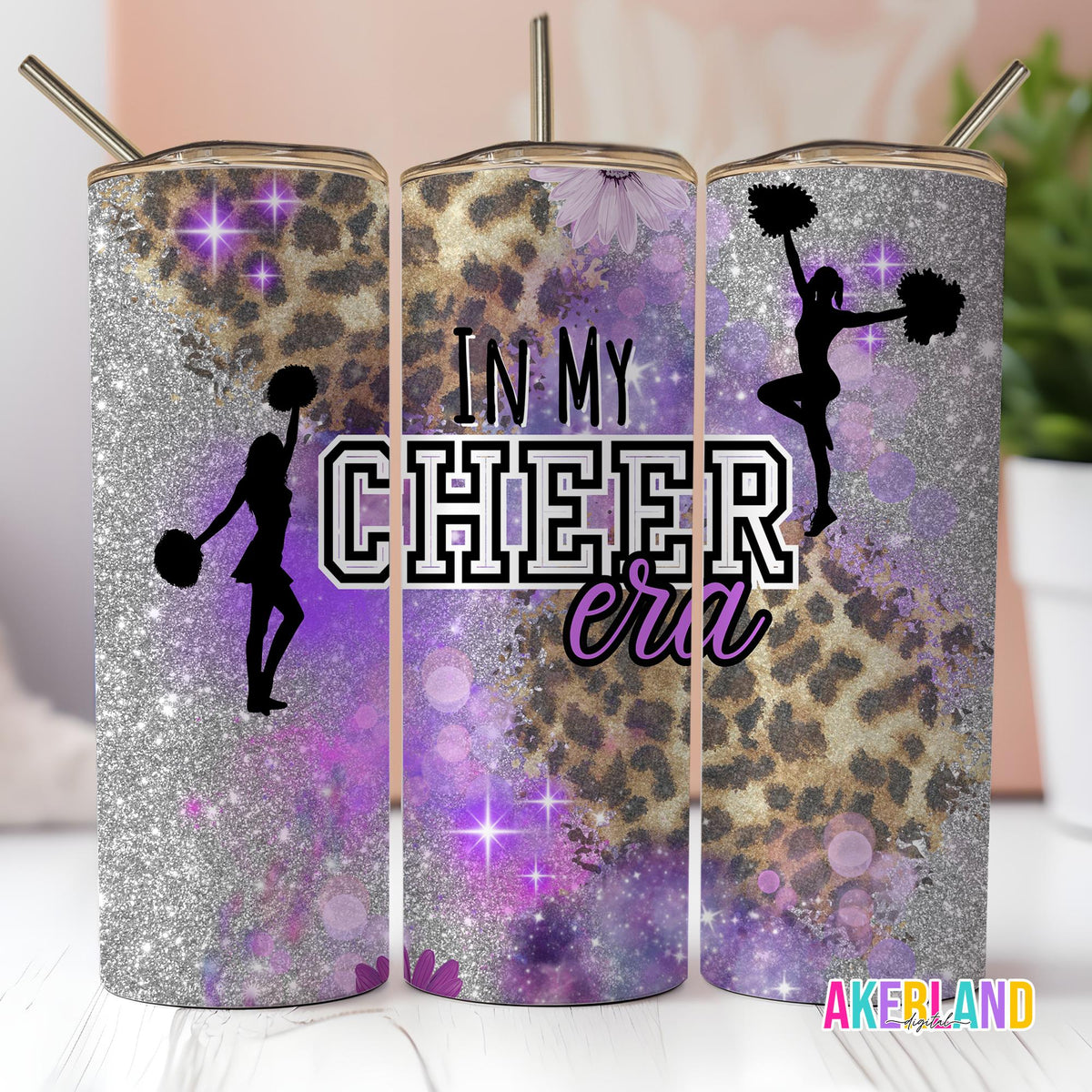 Cheer 20oz Sublimation Tumbler Design - PNG Digital Download