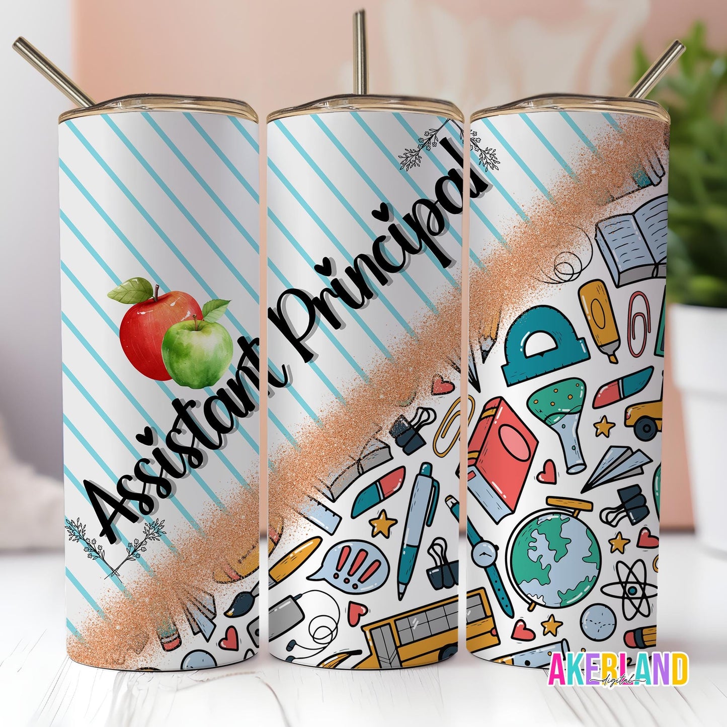 Assistant Principal 20oz Sublimation Tumbler Design - PNG Digital Download