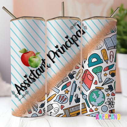 Assistant Principal 20oz Sublimation Tumbler Design - PNG Digital Download