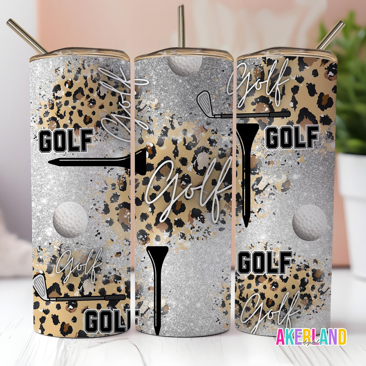 Golf 20oz Sublimation Tumbler Design - PNG Digital Download