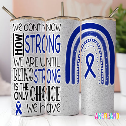 Blue Ribbon 20oz Sublimation Tumbler Design - PNG Digital Download