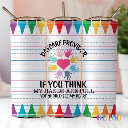 Daycare Provider / 20oz Sublimation Tumbler Design - PNG Digital Download