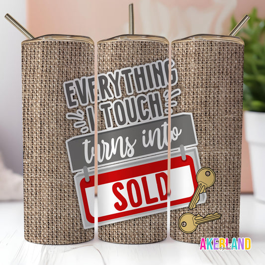 Real Estate 20oz Sublimation Tumbler Design - PNG Digital Download