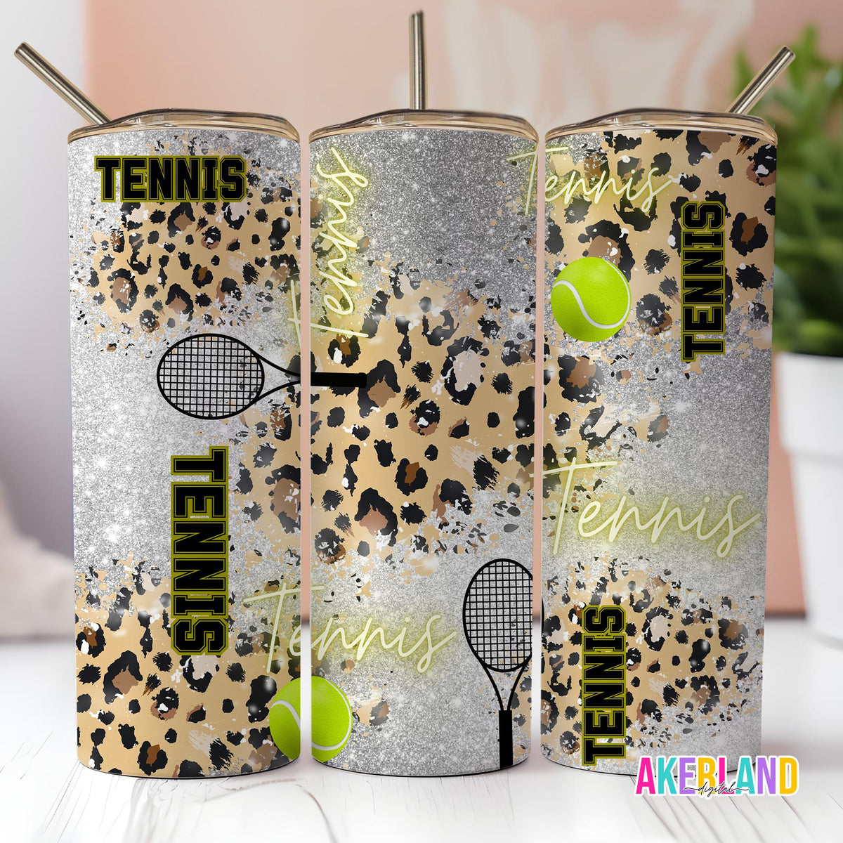 Tennis 20oz Sublimation Tumbler Design - PNG Digital Download