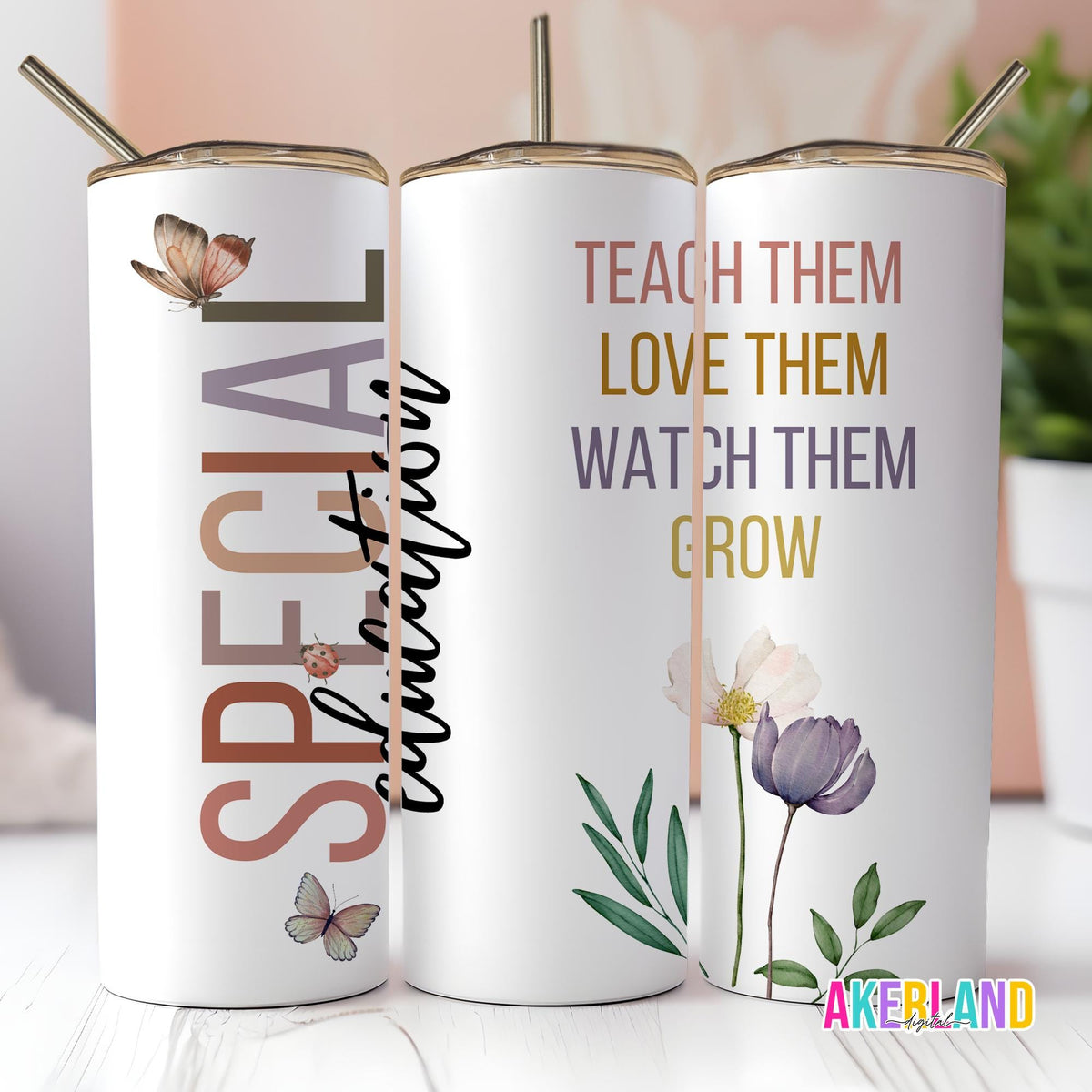 Special Education 20oz Sublimation Tumbler Design - PNG Digital Download