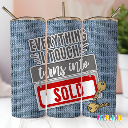 Real Estate 20oz Sublimation Tumbler Design - PNG Digital Download