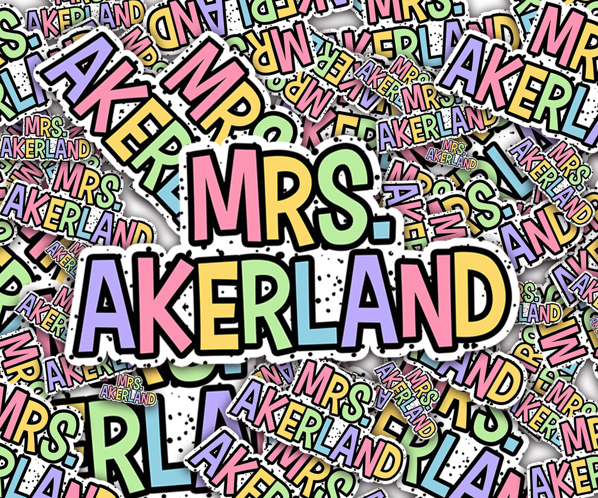 Teacher's Name Whiteboard Magnets, Classroom Decor Magnets