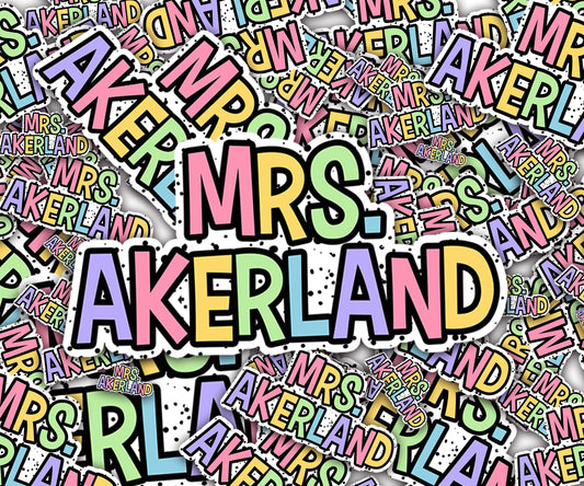 Teacher's Name Whiteboard Magnets, Classroom Decor Magnets