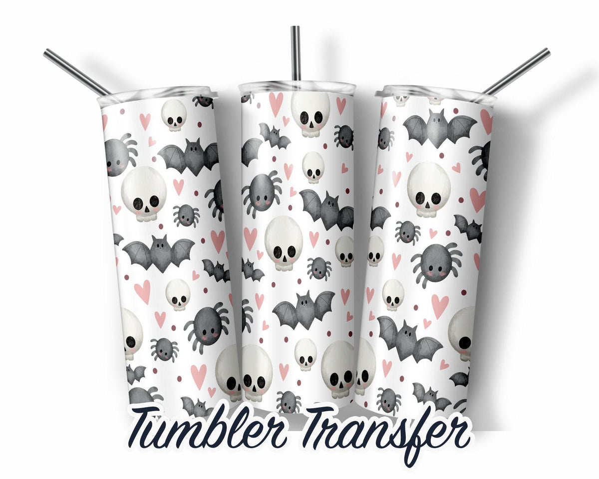 Halloween Sublimation Tumbler Transfer Print For 20 oz Tumbler - 30 oz Tumbler - Ready To press - Heat Transfers