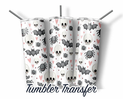Halloween Sublimation Tumbler Transfer Print For 20 oz Tumbler - 30 oz Tumbler - Ready To press - Heat Transfers