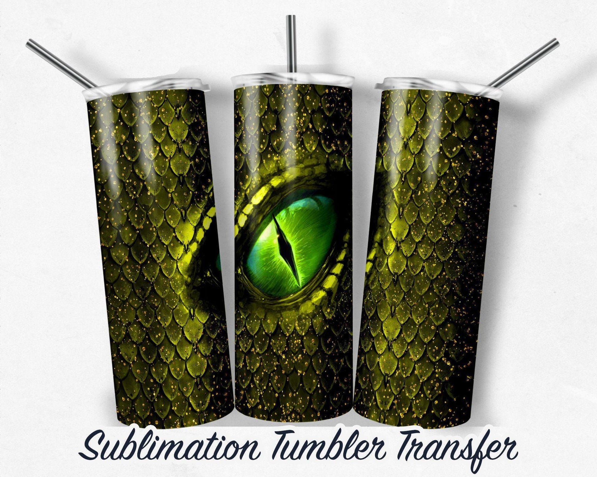 Dragon - Sublimation Tumbler Transfer Print For 20 oz Tumbler - 30 oz Tumbler - Ready To press - Heat Transfers