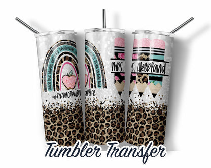 Principal Life - Sublimation Tumbler Transfer Print For 20 oz Tumblers - 30oz Tumbler - Ready To press -Heat Transfers
