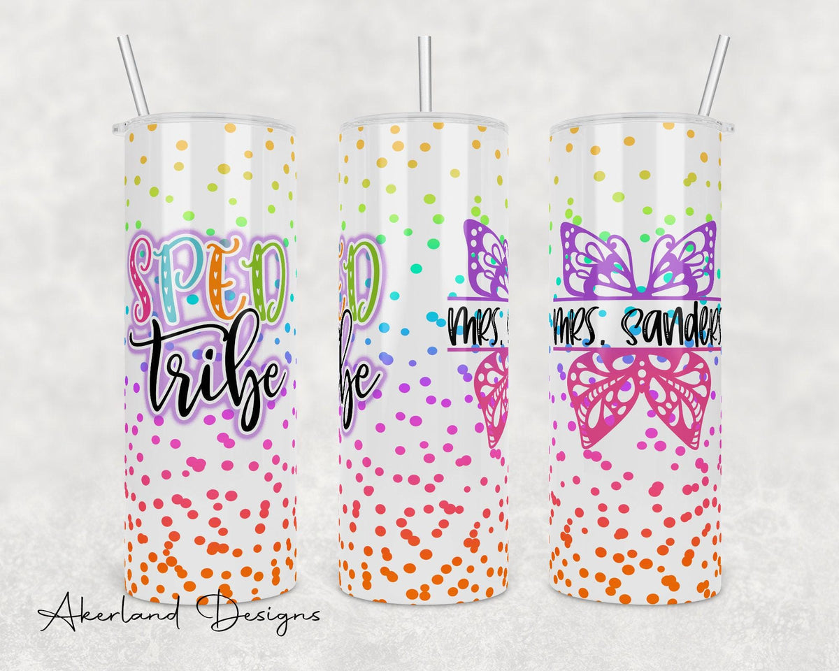 Special Ed Sublimation Tumbler Transfer Print For 20 oz Tumblers - 30 oz Tumblers - Ready To press - Heat Transfers