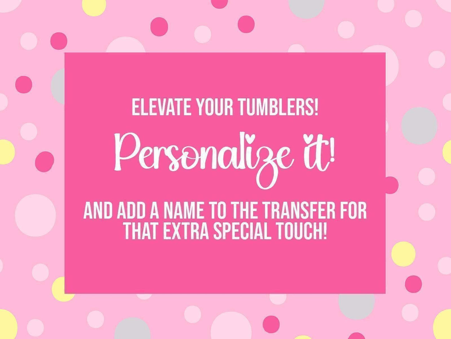 a pink square with the words, elevate your numbers personalize it and
