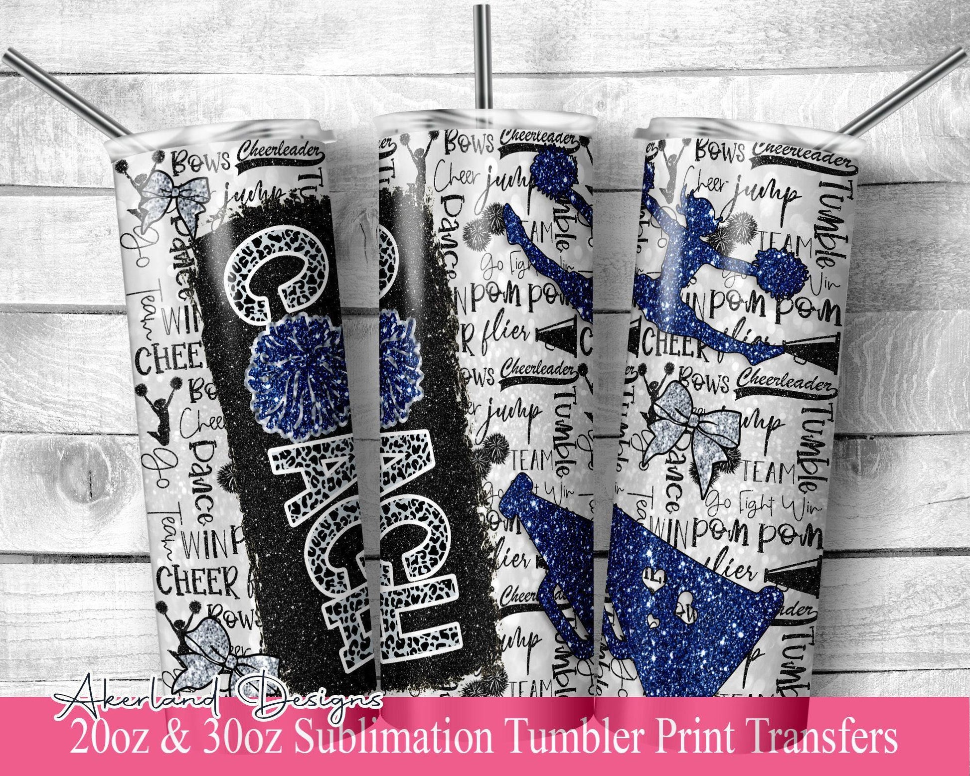 Blue Cheer COACH Sublimation Tumbler Transfer Print For 20 oz Tumbler - 30 oz Tumbler - Ready To press - Heat Transfers