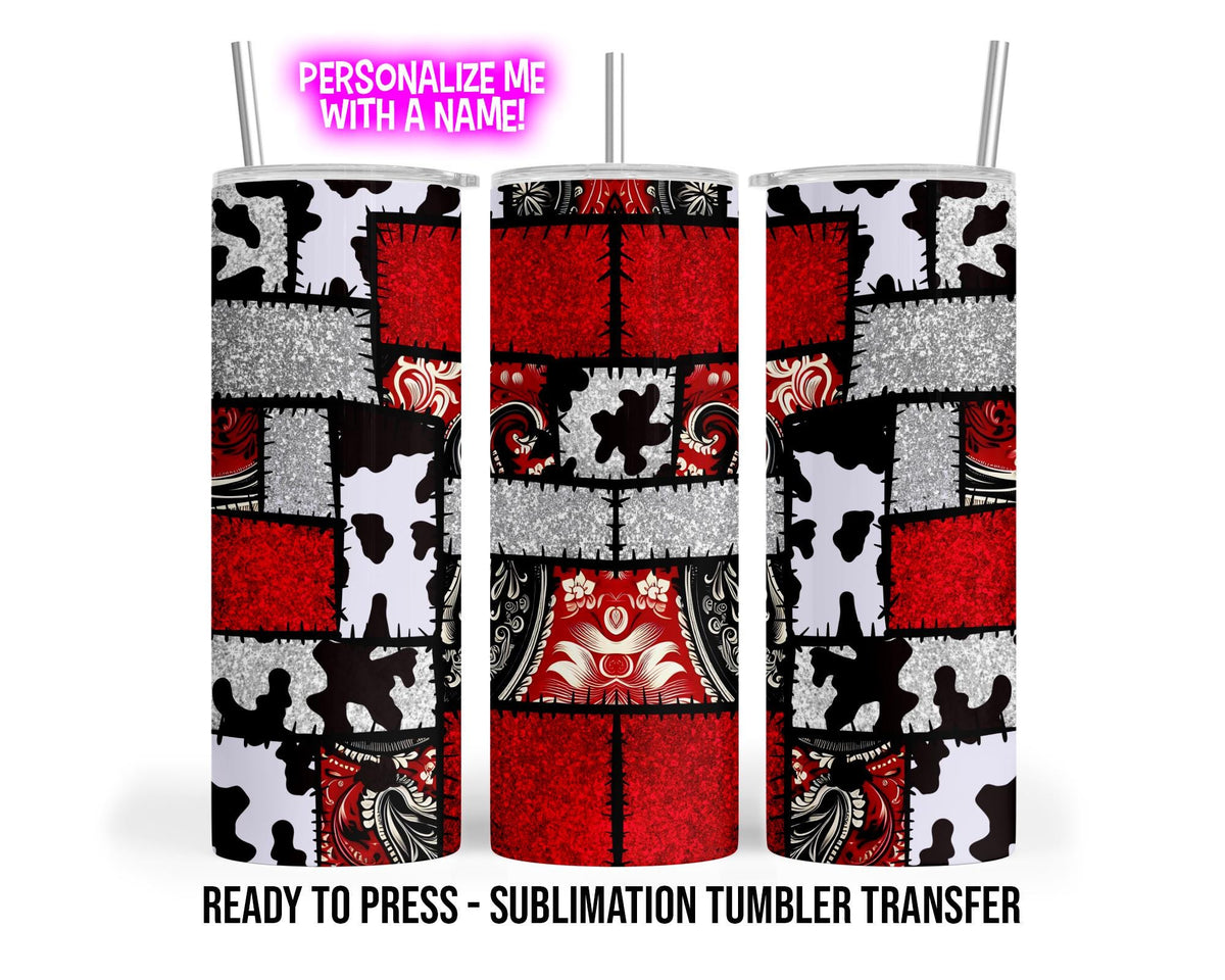 Personalized Valentines Day Tumbler Wrap, Ready to Press Sublimation Transfer
