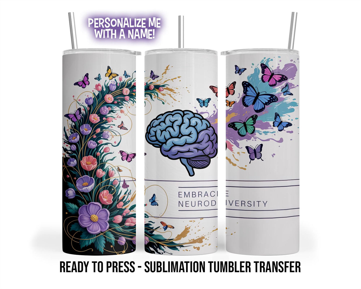 Sublimation Tumbler Transfer Print 20oz Tumbler, Ready To press Heat Transfer.