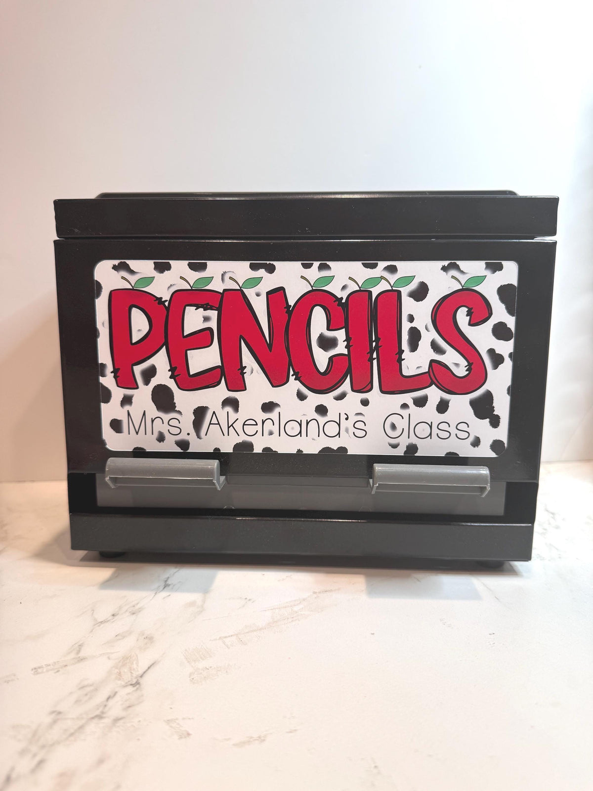 Pencil dispenser sticker or magnet