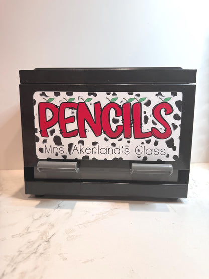 Pencil dispenser sticker or magnet