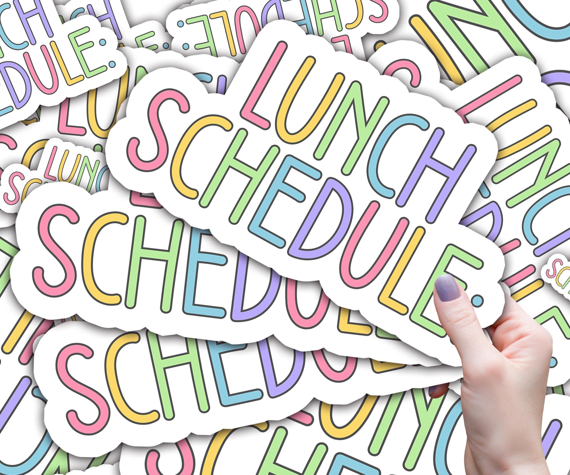Custom Classroom Magnets, White Board, TBR Cart Magnets, Pastel Thin Letters