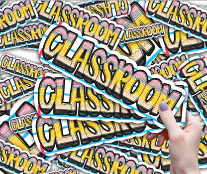 Custom Classroom Magnets, White Board, TBR Cart Magnets, Pencil Theme