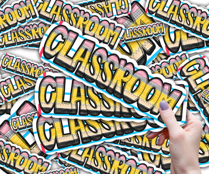 Custom Classroom Magnets, White Board, TBR Cart Magnets, Pencil Theme