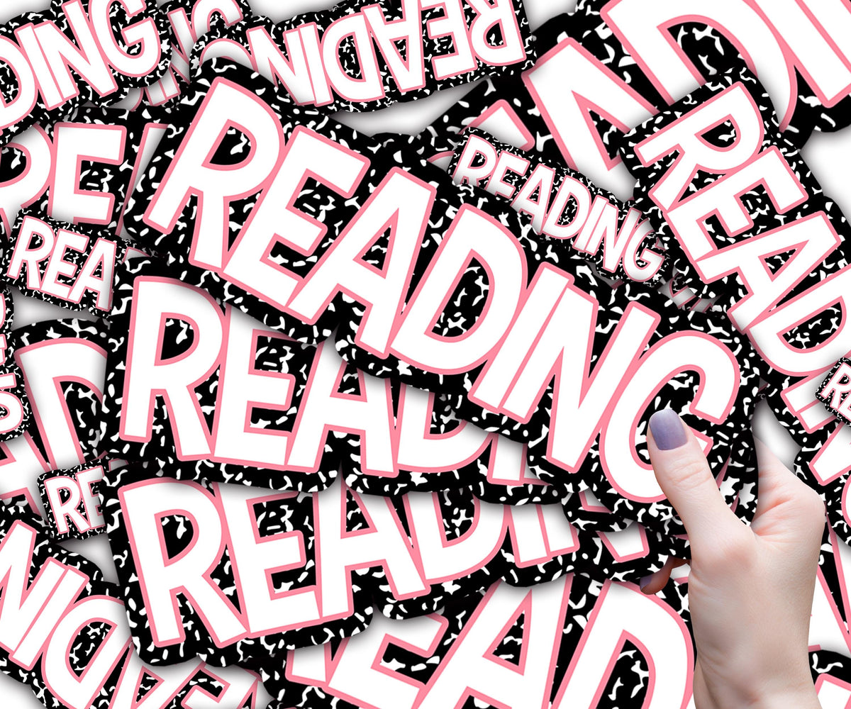 Custom Classroom Magnets, White Board, TBR Cart Magnets, Pink Composition Theme
