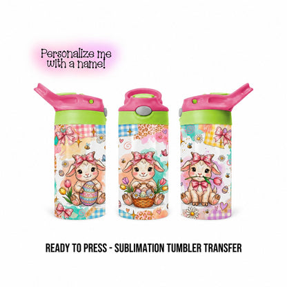 12 oz kids sublimation transfer mockup with personalization option