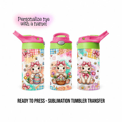 12 oz kids sublimation transfer mockup with personalization option